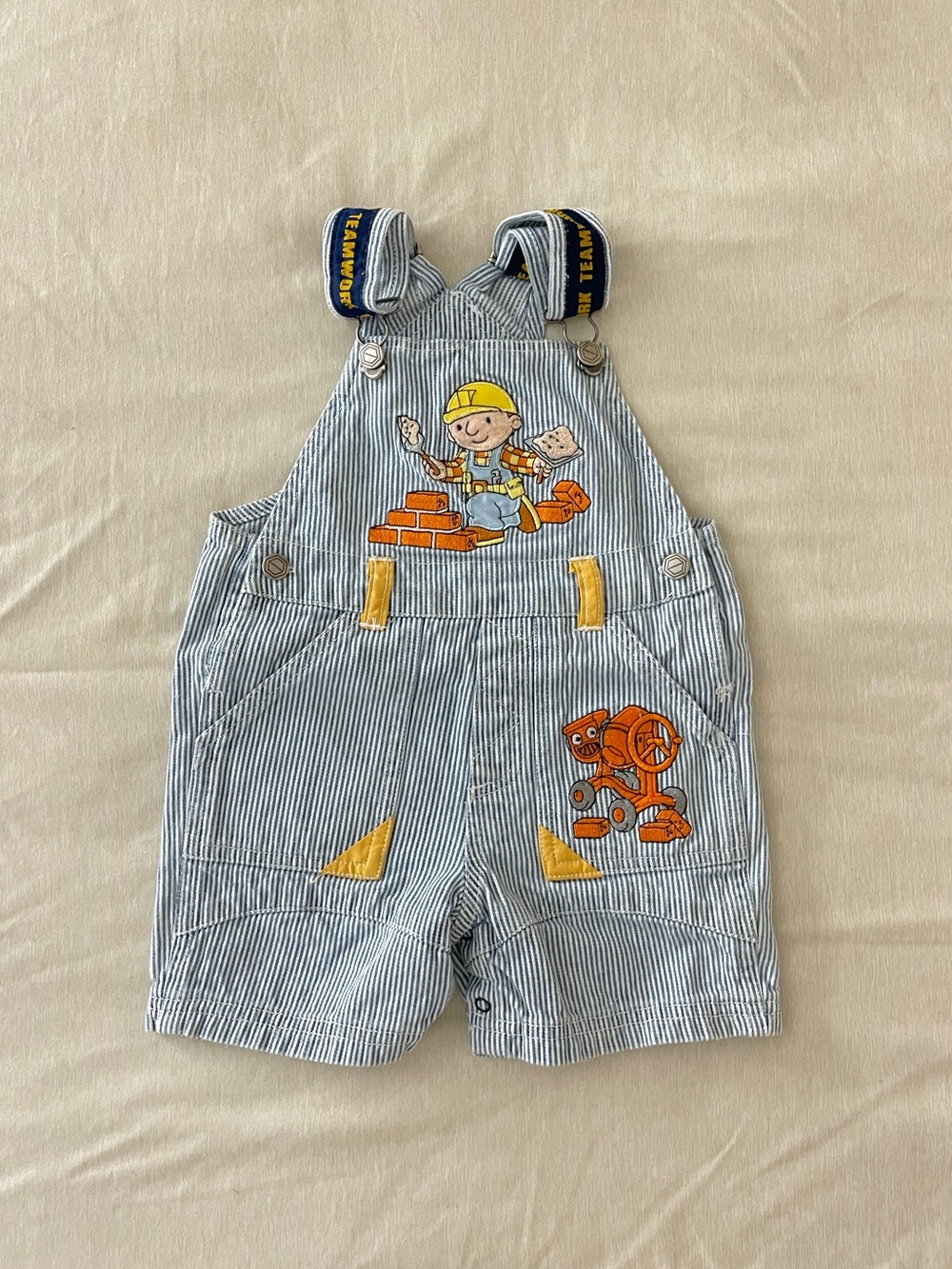 Vintage Y2K Bob The Builder Shortalls